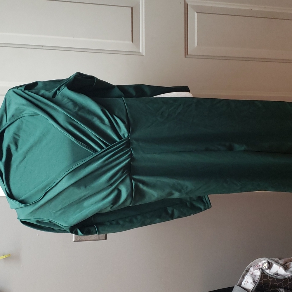 Green women's pantsuit, size xl